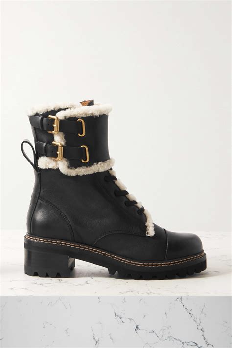 see by chloe eddie boots|see by chloe shearling boots.